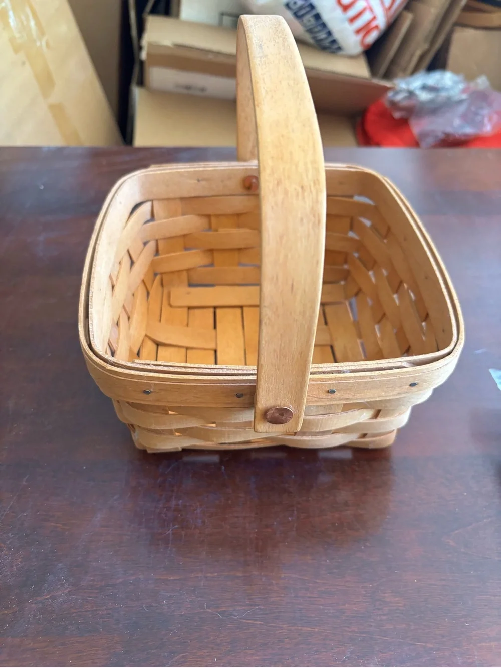 Vintage Longaberger Medium Berry Basket Combo NWT Sealed 1995 market plaid